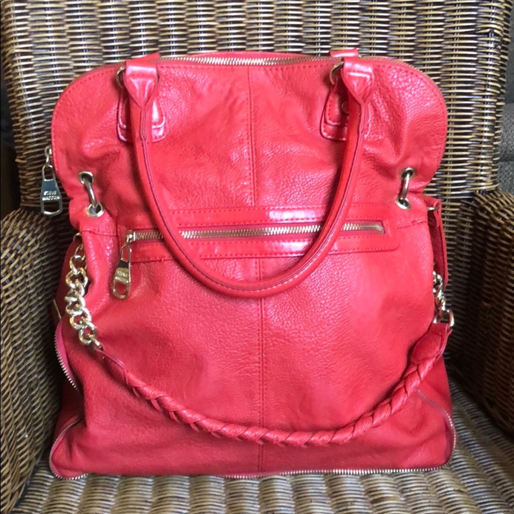 Steve Madden Burnt Orange Large Tote Bag NEW